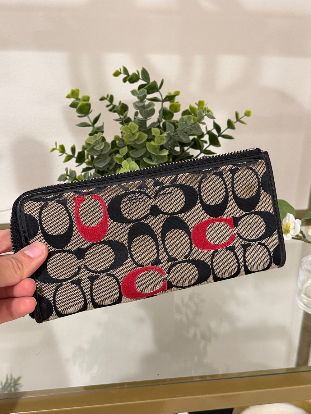 💫Flash Sale💫Coach Signature Zip Wallet in Black - Picture 8 of 10